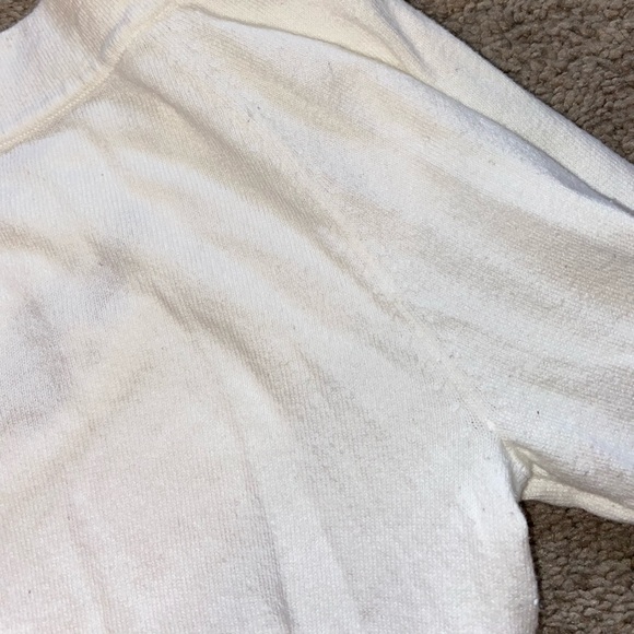 J Lo Beaded Caged White Knit Sweater Small Jennifer Lopez - Picture 8 of 11